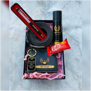 Customise Wallet,Pen,Keychain+Belt,Mini Denver,Choclate