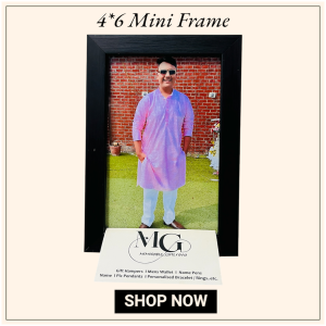 Customise 4*6 Mini Black Frame