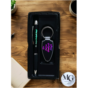 Customise Led Pen+Keychain Combo