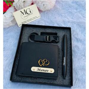 Premium 3-in-1 Black Imported Combo Gift Set